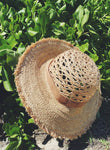 Straw boater hat